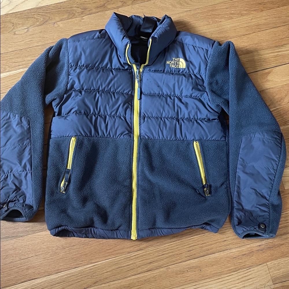 The North Face Blue and Yellow Fleece Jacket
